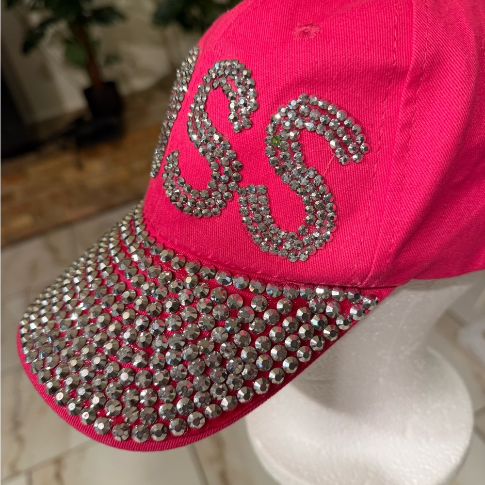 BOSS Pink Rhinestone Cap - Picture 3 of 4